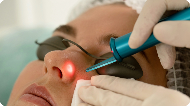 Laser therapy close up